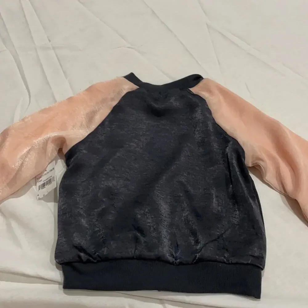 Jenna & Jessie 4 lightweight bomber zip jacket